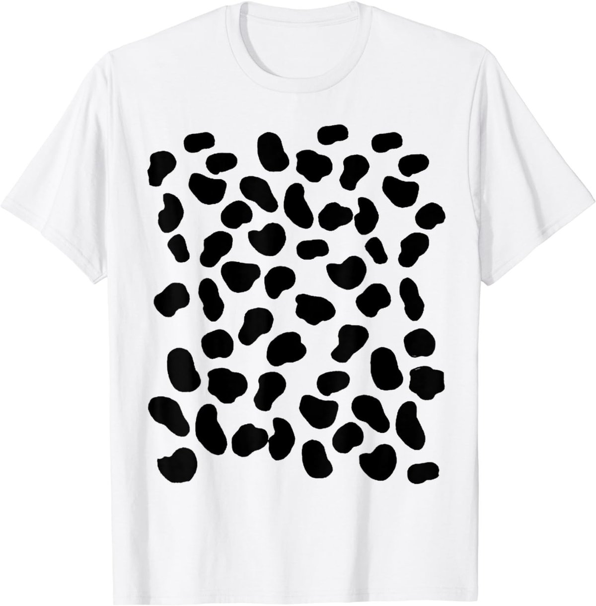 Dalmatian Dog Spots Animal Print Halloween Party Costume T-Shirt