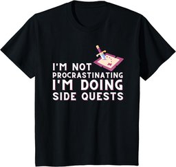 I'm not procrastinating I'm doing Side Quests - Gamer Gaming T-Shirt