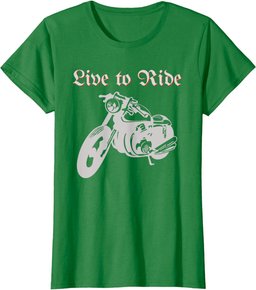 Live To Ride - Motorcycle Rider Chopper Biker Motorbiking T-Shirt