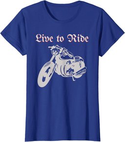 Live To Ride - Motorcycle Rider Chopper Biker Motorbiking T-Shirt