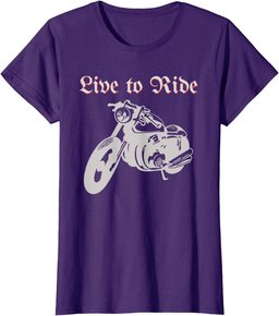 Live To Ride - Motorcycle Rider Chopper Biker Motorbiking T-Shirt