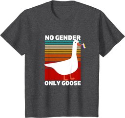 Non-binary Pride Funny No Gender Only Goose LGBTQ Enby Flag T-Shirt