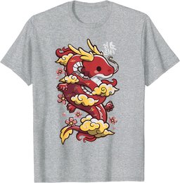 Japanese Aesthetic Dragon Symbol Kawaii Dragon Anime T-Shirt