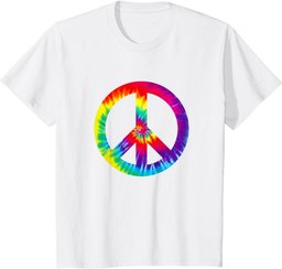 Peace Sign 60s 70s T Shirt Tie Dye Hippie Costume T-Shirt