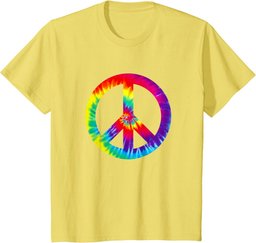 Peace Sign 60s 70s T Shirt Tie Dye Hippie Costume T-Shirt