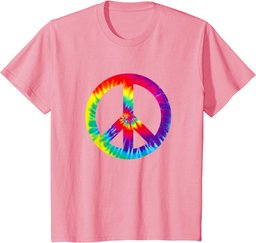 Peace Sign 60s 70s T Shirt Tie Dye Hippie Costume T-Shirt