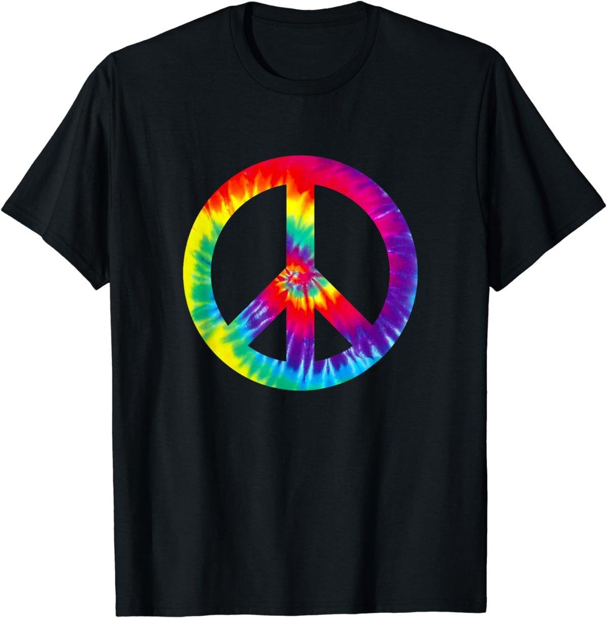 Peace Sign 60s 70s T Shirt Tie Dye Hippie Costume T-Shirt