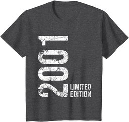 23rd Birthday 23 Years Old Man Woman Vintage 2001 T-Shirt