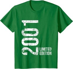23rd Birthday 23 Years Old Man Woman Vintage 2001 T-Shirt