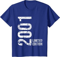 23rd Birthday 23 Years Old Man Woman Vintage 2001 T-Shirt