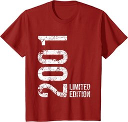 23rd Birthday 23 Years Old Man Woman Vintage 2001 T-Shirt