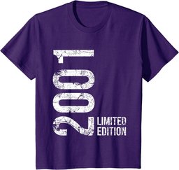 23rd Birthday 23 Years Old Man Woman Vintage 2001 T-Shirt