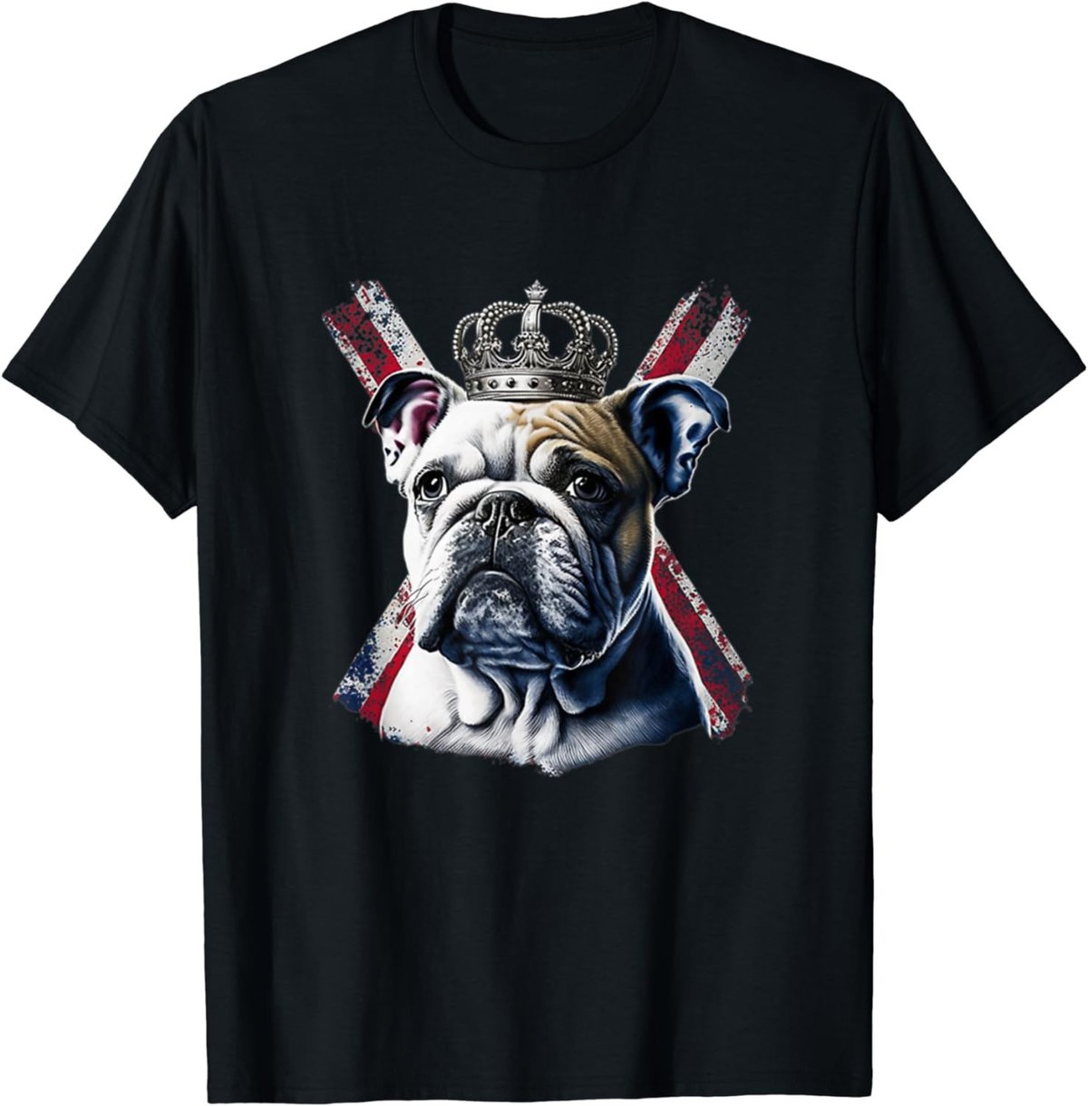 Bulldog British Dog T Union Jack Flag King Coronation T-Shirt