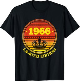 Vintage 1966 TShirt Men Limited Edition BDay 1966 Birthday T-Shirt