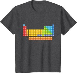 periodic table with real elements inside for kids T-Shirt
