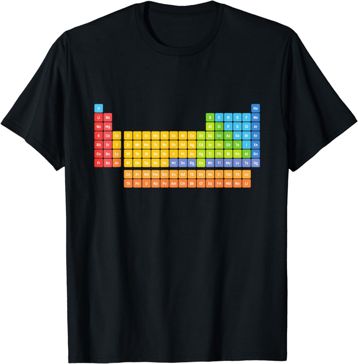 periodic table with real elements inside for kids T-Shirt