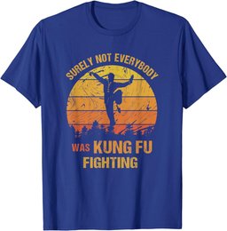 Vintage Surely Not Everyone Was Kung Fu Fighting T-Shirt