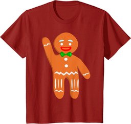 Gingerbread Man in Bow-Tie - Funny Xmas Gingerbread Costume T-Shirt