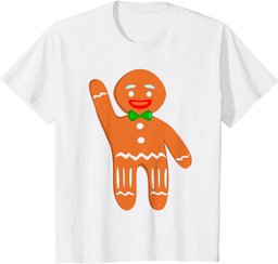 Gingerbread Man in Bow-Tie - Funny Xmas Gingerbread Costume T-Shirt