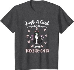 Just A Girl Who Loves Tuxedo Cats T-Shirt