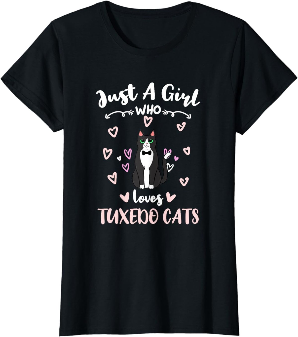 Just A Girl Who Loves Tuxedo Cats T-Shirt