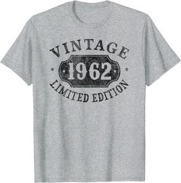 62 year old 62nd Birthday Male Female Him Her Limited 1962 T-Shirt
