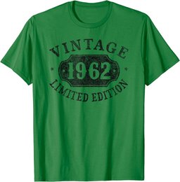 62 year old 62nd Birthday Male Female Him Her Limited 1962 T-Shirt