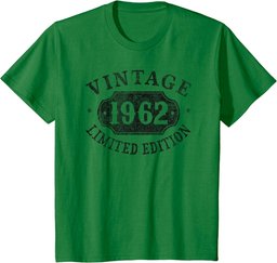 62 year old 62nd Birthday Male Female Him Her Limited 1962 T-Shirt