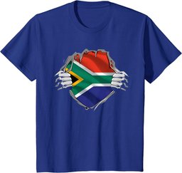Super South African Heritage Proud South Africa Roots Flag T-Shirt