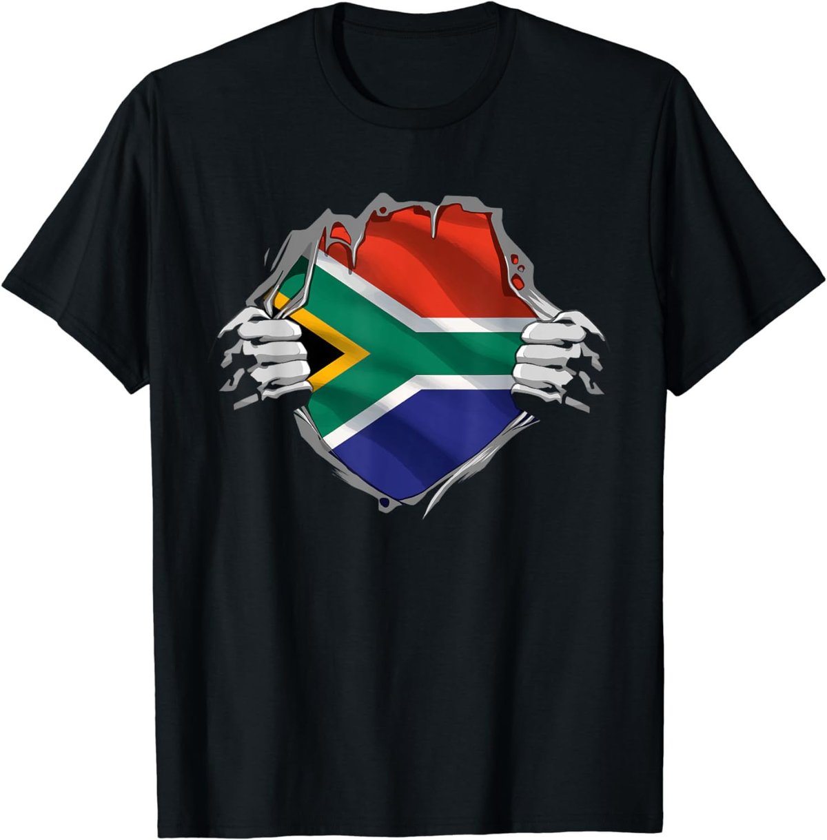 Super South African Heritage Proud South Africa Roots Flag T-Shirt