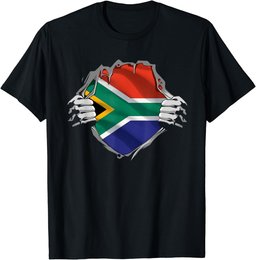Super South African Heritage Proud South Africa Roots Flag T-Shirt