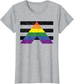 LGBT Straight Gay Ally Pride Flag For Hetero Men And Women T-Shirt