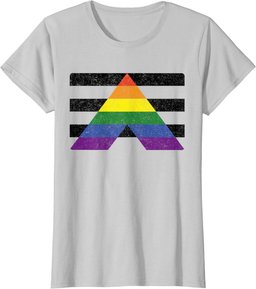 LGBT Straight Gay Ally Pride Flag For Hetero Men And Women T-Shirt