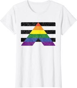 LGBT Straight Gay Ally Pride Flag For Hetero Men And Women T-Shirt