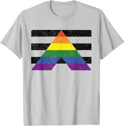 LGBT Straight Gay Ally Pride Flag For Hetero Men And Women T-Shirt