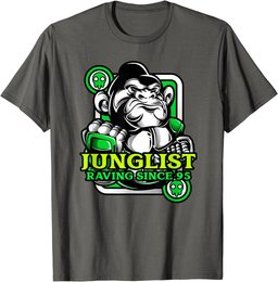 Junglist DnB Music Jungle 90s Drum And Bass Ape T-Shirt