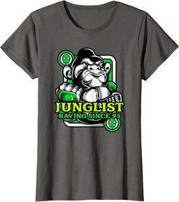 Junglist DnB Music Jungle 90s Drum And Bass Ape T-Shirt