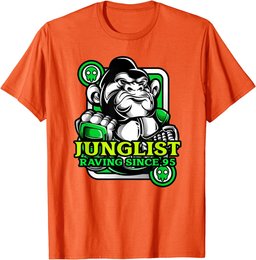 Junglist DnB Music Jungle 90s Drum And Bass Ape T-Shirt