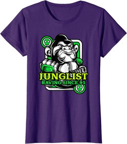 Junglist DnB Music Jungle 90s Drum And Bass Ape T-Shirt