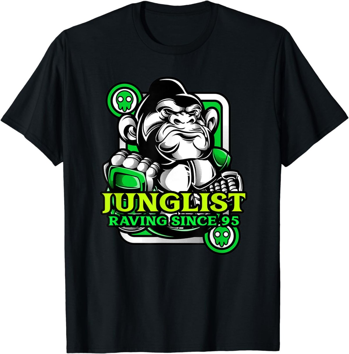 Junglist DnB Music Jungle 90s Drum And Bass Ape T-Shirt