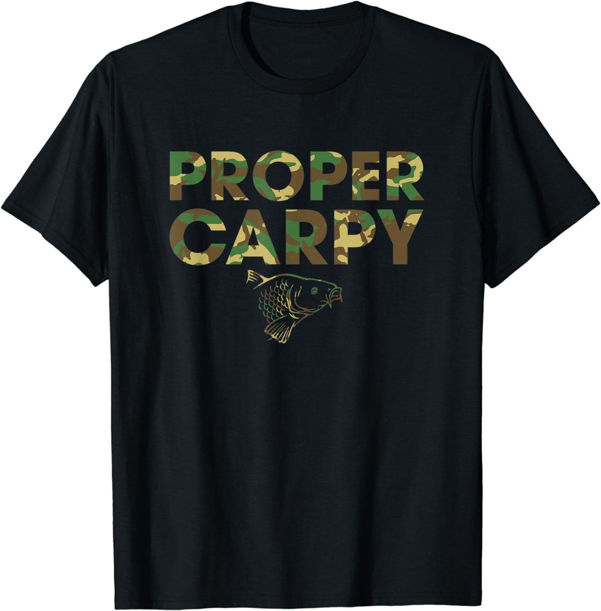 Carp Fishing Proper Carpy Design T-Shirt