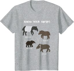 Know Your Tapirs Funny Tapir Animal Educational T Shirt T-Shirt