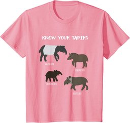Know Your Tapirs Funny Tapir Animal Educational T Shirt T-Shirt