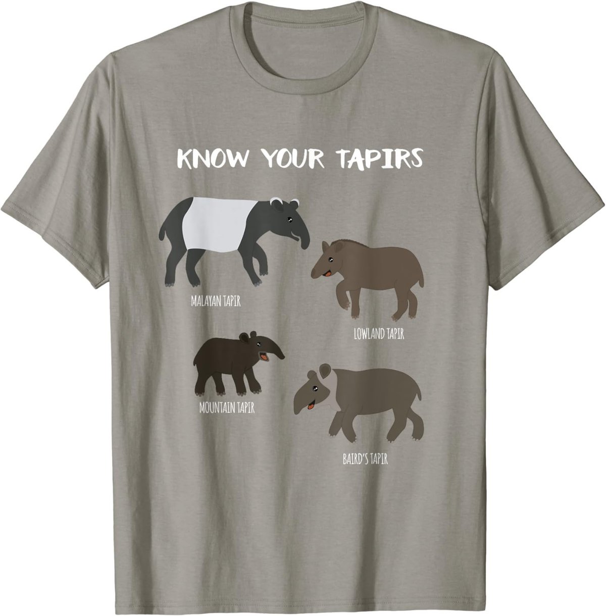 Know Your Tapirs Funny Tapir Animal Educational T Shirt T-Shirt