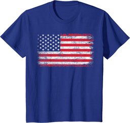4th of July American Flag Vintage USA Men Women Patriotic T-Shirt