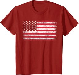 4th of July American Flag Vintage USA Men Women Patriotic T-Shirt