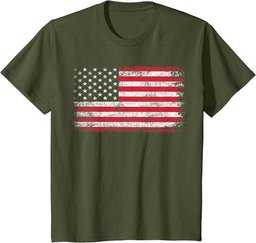 4th of July American Flag Vintage USA Men Women Patriotic T-Shirt