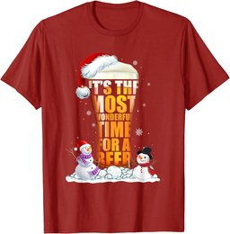 The Most Wonderful Time For A Beer T-shirt Beer Glasses T-Shirt