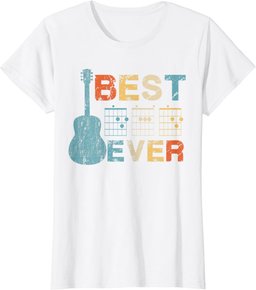 Best Dad Ever Guitar Chords Musician Funny Father Day Gift T-Shirt