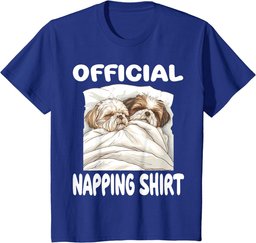 Shih Tzu Dog Official Napping shirt Pajamas Nightgown T-Shirt